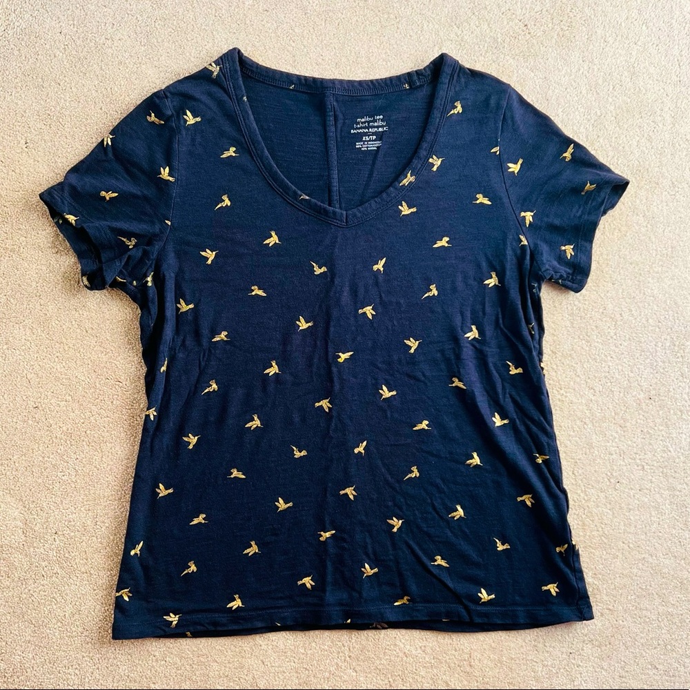 Banana Republic Navy Bird Tee